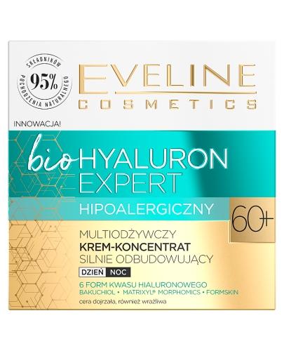  Eveline Bio Hyaluron Expert Multiodżywczy krem-koncentrat silnie odbudowujący 60+ - 50 ml- cena, opinie, właściwości  - Apteka internetowa Melissa  