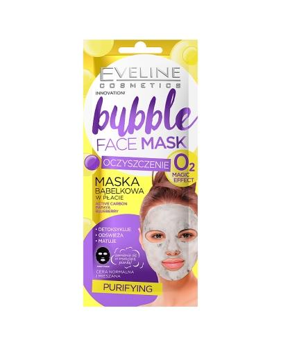  Eveline Bubble Face Mask Maska bąbelkowa w płacie z aktywnym węglem - 1 szt. - cena, opinie, właściwości  - Apteka internetowa Melissa  