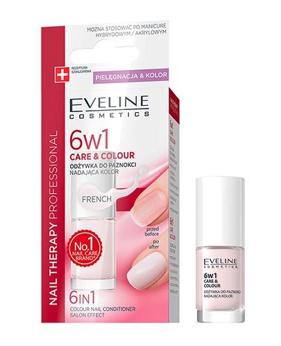  Eveline Care&Colour 6 w 1 Odżywka do paznokci nadająca kolor french, 5 ml, cena, opinie, stosowanie - Apteka internetowa Melissa  