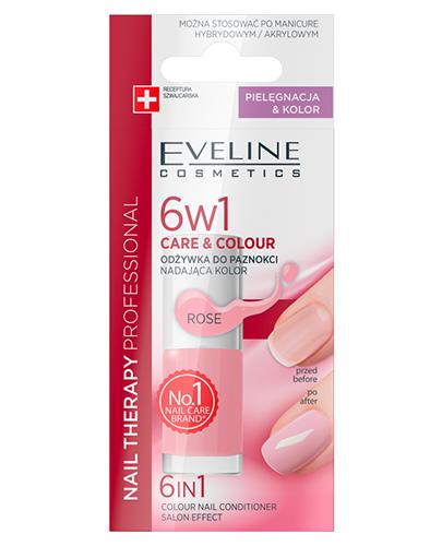  Eveline Care&Colour 6 w 1 Odżywka do paznokci nadająca kolor rose, 5 ml, cena, opinie, skład - Apteka internetowa Melissa  
