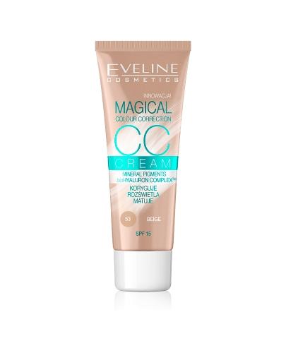 Eveline CC Cream Multifunkcyjny podkład 53 Beige - 30 ml - cena, opinie, właściwości - Drogeria Melissa