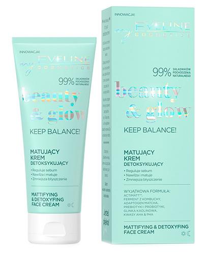  Eveline Cosmetics Beauty & Glow Keep Balance Krem matująco detoksykujący, 75 ml, cena, opinie, wskazania - Apteka internetowa Melissa  