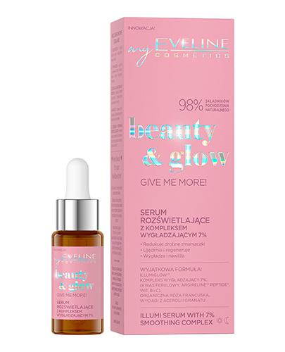  Eveline Cosmetics Beauty & Glow Serum rozświetlające z kompleksem wygładzającym 7 %, 18 ml, cena, opinie, działanie - Apteka internetowa Melissa  
