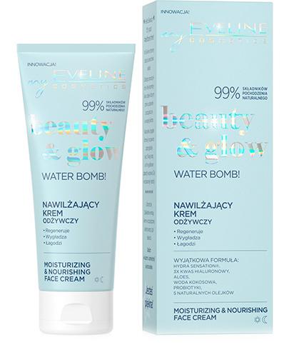  Eveline Cosmetics Beauty & Glow Water Bomb Krem nawilżająco odżywczy, 75 ml, cena, opinie, właściwości - Apteka internetowa Melissa  
