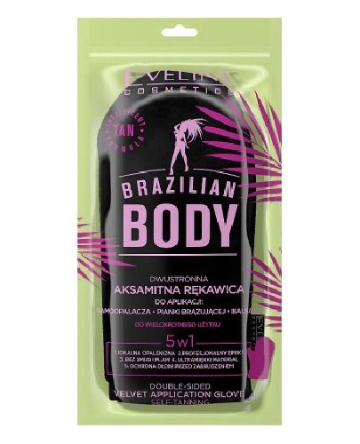  EVELINE COSMETICS Brazilian Body Dwustronna aksamitna rękawica, 1 sztuka - Apteka internetowa Melissa  