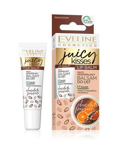  Eveline Cosmetics Juicy Kisses Multi regenerujący balsam do ust Chocolate passion - 12 ml - cena, opinie, właściwości - Apteka internetowa Melissa  
