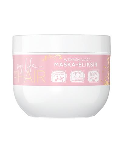  Eveline Cosmetics My Life My Hair Maska - Eliksir wzmacniająca do włosów średnioporowatych, 300 ml, cena, opinie, stosowanie - Apteka internetowa Melissa  