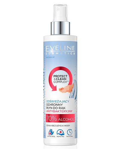  Eveline Cosmetics Protect & Clean Complex Odświeżający ochronny płyn do rąk antybakteryjny, 250 ml  - Apteka internetowa Melissa  
