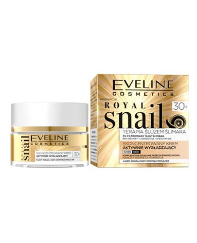  Eveline Cosmetics Royal Snail Skoncentrowany krem aktywnie wygładzający, na dzień i na noc, 30+, 50 ml, cena, opinie, skład - Apteka internetowa Melissa  