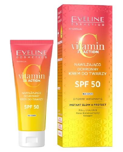  EVELINE COSMETICS Vitamin C 3x Action Nawilżająco-ochronny krem do twarzy SPF 50, 30 ml - Apteka internetowa Melissa  
