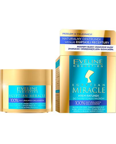  Eveline Egyptian Miracle Krem - ratunek do twarzy, ciała i włosów - 40 ml Intensywna pielęgnacja skóry i włosów - cena, opinie, skład - Apteka internetowa Melissa  