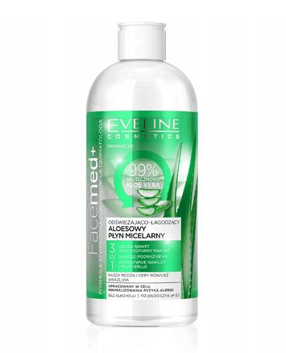 EVELINE FACEMED+ Łagodzący płyn micelarny aloesowy - 400 ml - cena, opinie, właściwości