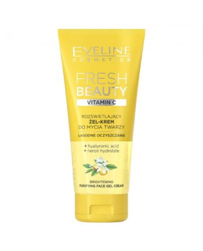 Eveline Fresh Beauty Rozświetlający żel krem do mycia twarzy Witamina C, 150 ml