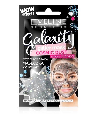  Eveline Galaxity Glitter Mask Cosmic Dust Oczyszczająca maseczka do twarzy - 10 ml - cena, opinie, właściwości  - Apteka internetowa Melissa  