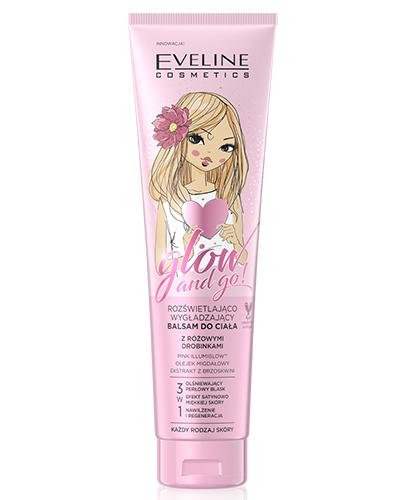  Eveline Cosmetics Glow and Go! Rozświetlająco-nawilżający balsam do ciała z różowymi drobinkami, 150 ml, cena, opinie, wskazania - Apteka internetowa Melissa  