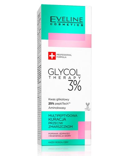  Eveline Cosmetics Glycol Therapy 3% Multipepdydowa kuracja przeciw zmarszczkom, 18 ml - Apteka internetowa Melissa  