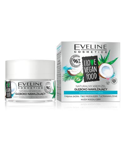  Eveline I Love Vegan Food Naturalny krem-żel głęboko nawilżający, 50 ml, Do skóry wymagającej nawodnienia, cena, opinie, stosowanie  - Apteka internetowa Melissa  