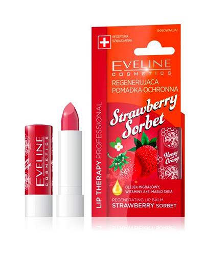  Eveline Lip Therapy Professional Regenerująca pomadka ochronna Strawberry Sorbet - 1 szt. - cena, opinie, właściwości  - Apteka internetowa Melissa  
