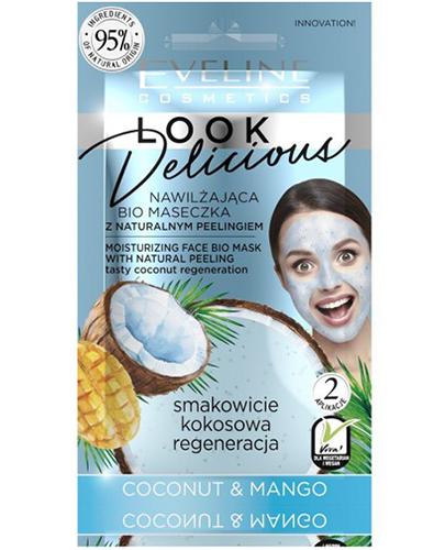  Eveline Look Delicious Nawilżająca bio maseczka + naturalny scrub coconut & mango - 10 ml - cena, opinie, właściwości - Apteka internetowa Melissa  