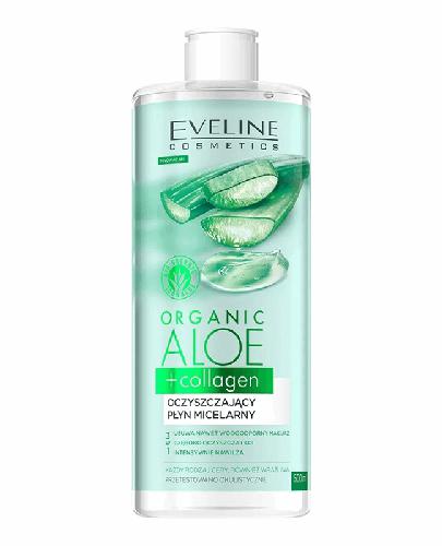  Eveline Cosmetics Organic Aloe + Collagen Oczyszczający Płyn micelarny 3 w 1, 500 ml, cena, opinie, stosowanie - Apteka internetowa Melissa  