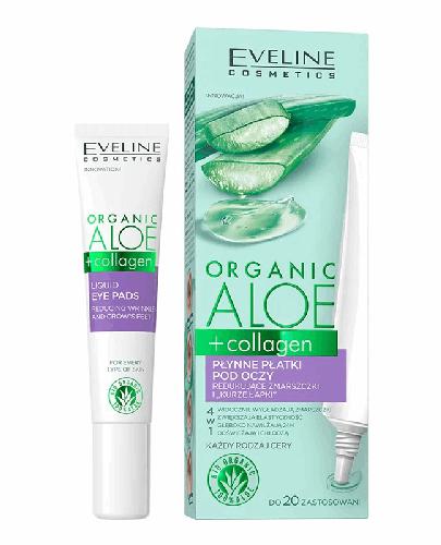  Eveline Organic Aloe + Collagen Płynne Płatki pod oczy redukujące zmarszczki i kurze łapki 4 w 1, 20 ml, cena, opinie, właściwości - Apteka internetowa Melissa  