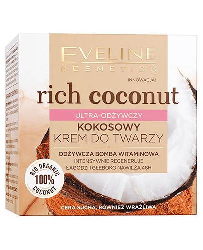  Eveline Rich Coconut Krem do twarzy ultra-odżywczy kokosowy, 50 ml, cena, opinie, właściwości - Apteka internetowa Melissa  