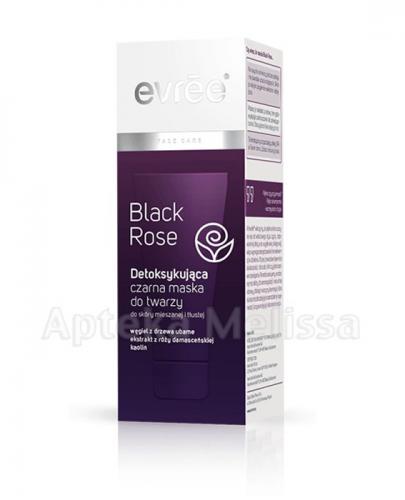  EVREE BLACK ROSE Detoksykująca czarna maska do twarzy do skóry mieszanej i tłustej - 75 ml - Apteka internetowa Melissa  