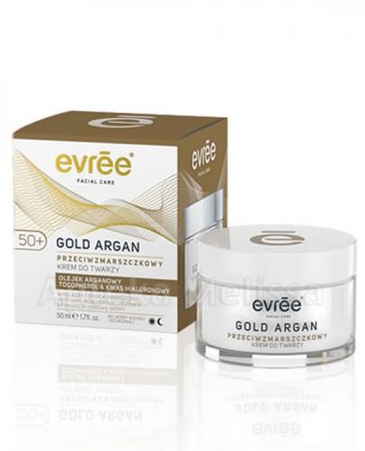 EVREE GOLD ARGAN 50+ Przeciwzmarszczkowy krem do twarzy - 50 ml - Apteka internetowa Melissa