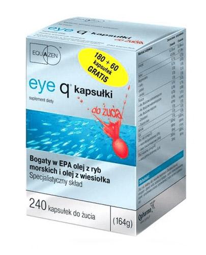 EYE Q Do żucia o smaku truskawkowym - 180 kaps. + 60 kaps. - Drogeria Melissa