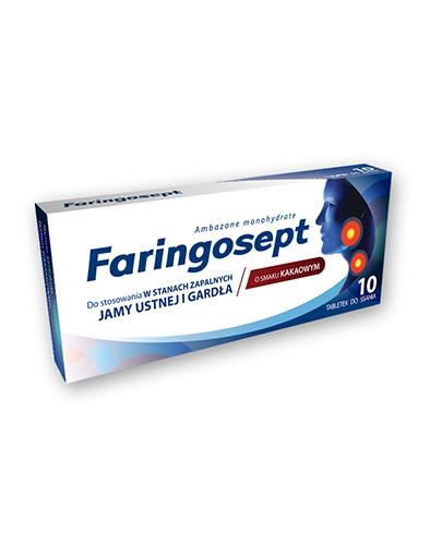  FARINGOSEPT 10 mg - 10 tabl. na ból gardła - cena, opinie, wskazania - Apteka internetowa Melissa  