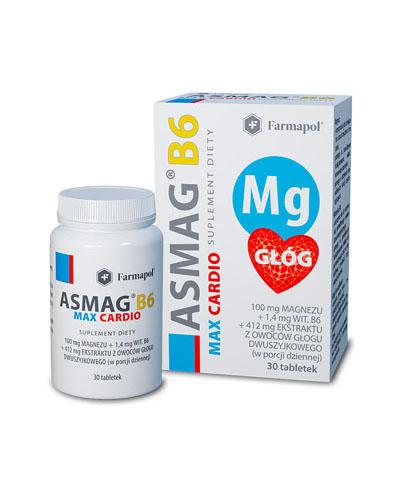  Farmapol Asmag B6 MAX CARDIO - 30 tabl. - cena, opinie, właściwości  - Apteka internetowa Melissa  