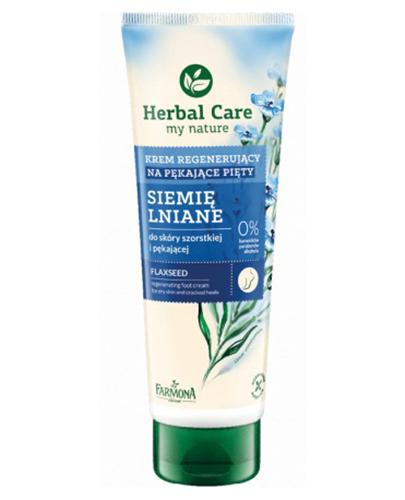 Farmona Herbal Care, Siemię lniane, krem regenerujący na pękające pięty, 100 ml