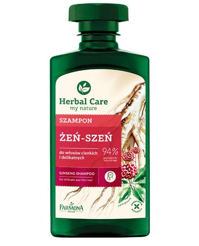 FARMONA HERBAL CARE Szampon z żeń-szeniem do włosów cienkich, 330 ml