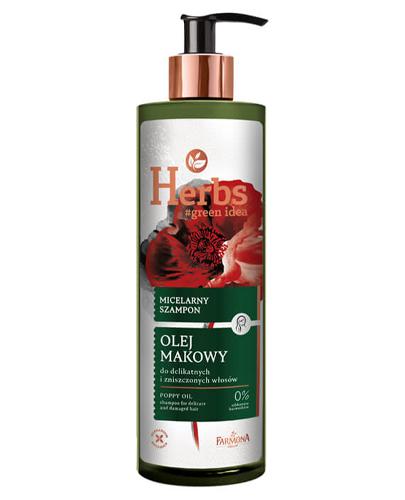  Farmona Herbs green_idea Micelarny szampon z oleju makowego - 400 ml - cena, opinie, właściwości - Apteka internetowa Melissa  