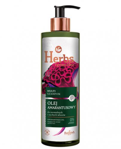  Farmona Herbs green_idea Multi szampon z oleju amarantusowego - 400 ml - cena, opinie, stosowanie - Apteka internetowa Melissa  