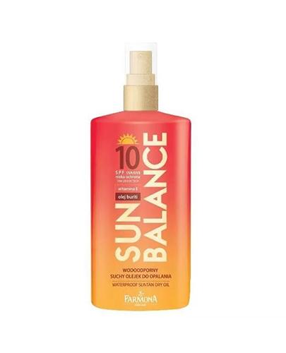 FARMONA SUN BALANCE Wodoodporny suchy olejek do opalania SPF10 - 150 ml - Apteka internetowa Melissa