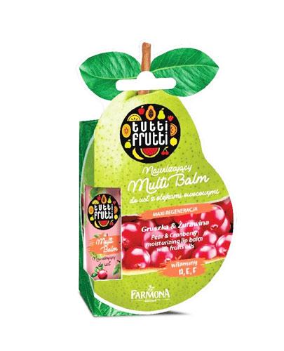  Farmona Tutti Frutti Nawilżający Multi Balm do ust z olejkami owocowymi gruszka & żurawina - 12 ml - cena, opinie, właściwości - Apteka internetowa Melissa  