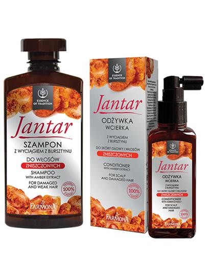 FARMONA ZESTAW JANTAR Szampon + Odżywka wcierka - 330 ml + 100 ml - cena, opinie - Drogeria Melissa