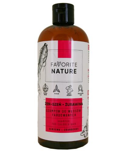 Favorite Nature Szampon do włosów farbowanych żeń-szeń i żurawina - 400 ml - cena, opinie, stosowanie - Apteka internetowa Melissa