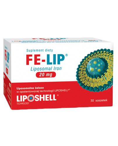  Fe-Lip Liposomalne żelazo 20 mg - 30 sasz. - cena, opinie, wskazania - Apteka internetowa Melissa  