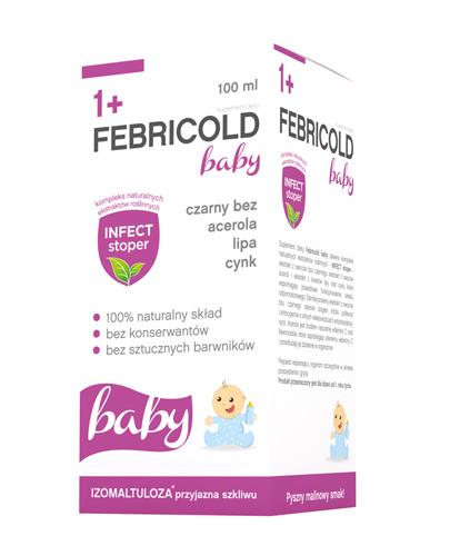  Febricold Baby 1+ Syrop - 120 ml Na wsparcie odporności - cena, opinie, właściwości  - Apteka internetowa Melissa  
