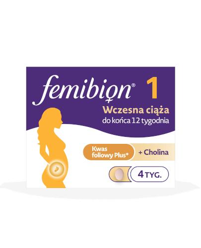 FEMIBION 1 Wczesna ciąża - 28 tabl. 1 - 12 tydzień ciąży - cena, opinie, właściwości - Apteka internetowa Melissa