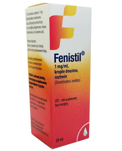  Fenistil 1 mg/ml krople doustne - 20 ml (import równoległy, PharmaVitae) - cena, opinie, właściwości - Apteka internetowa Melissa  