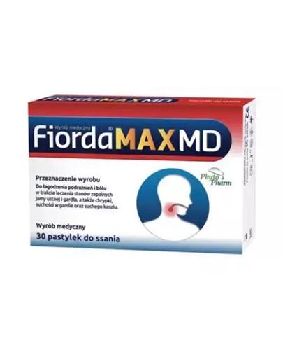  Fiorda Max MD - 30 past. Pastylki do ssania na podrażnienia gardła - cena, opinie, wskazania - Apteka internetowa Melissa  