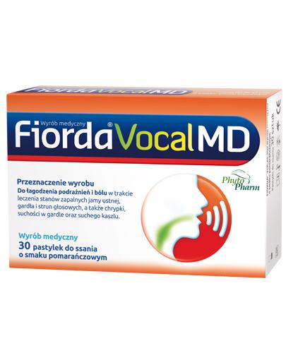 Fiorda Vocal MD o smaku pomarańczowym - 30 tabl. Na chrypkę - cena, opinie, stosowanie - Apteka internetowa Melissa