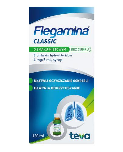  FLEGAMINA BEZ CUKRU Syrop o smaku miętowym 4 mg/5 ml, 120 ml - Apteka internetowa Melissa  