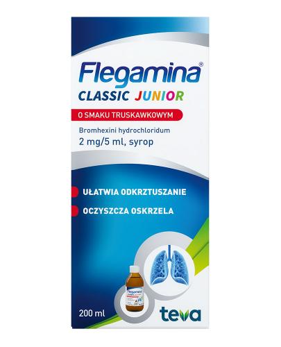  FLEGAMINA JUNIOR Syrop o smaku truskawkowym 2 mg/5 ml, 200 ml - Apteka internetowa Melissa  