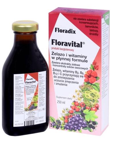  FLORADIX FLORAVITAL Żelazo i witaminy w płynnej formule - 250 ml - cena, opinie, wskazania - Apteka internetowa Melissa  
