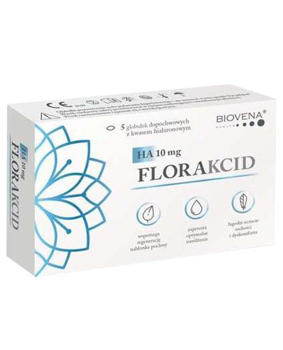  Florakcid HA 10 mg - 5 globulek dopochwowych - cena, opinie, składniki - Apteka internetowa Melissa  
