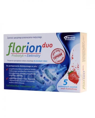  FLORION DUO Probiotyk + elektrolity - 5 sasz. - Apteka internetowa Melissa  